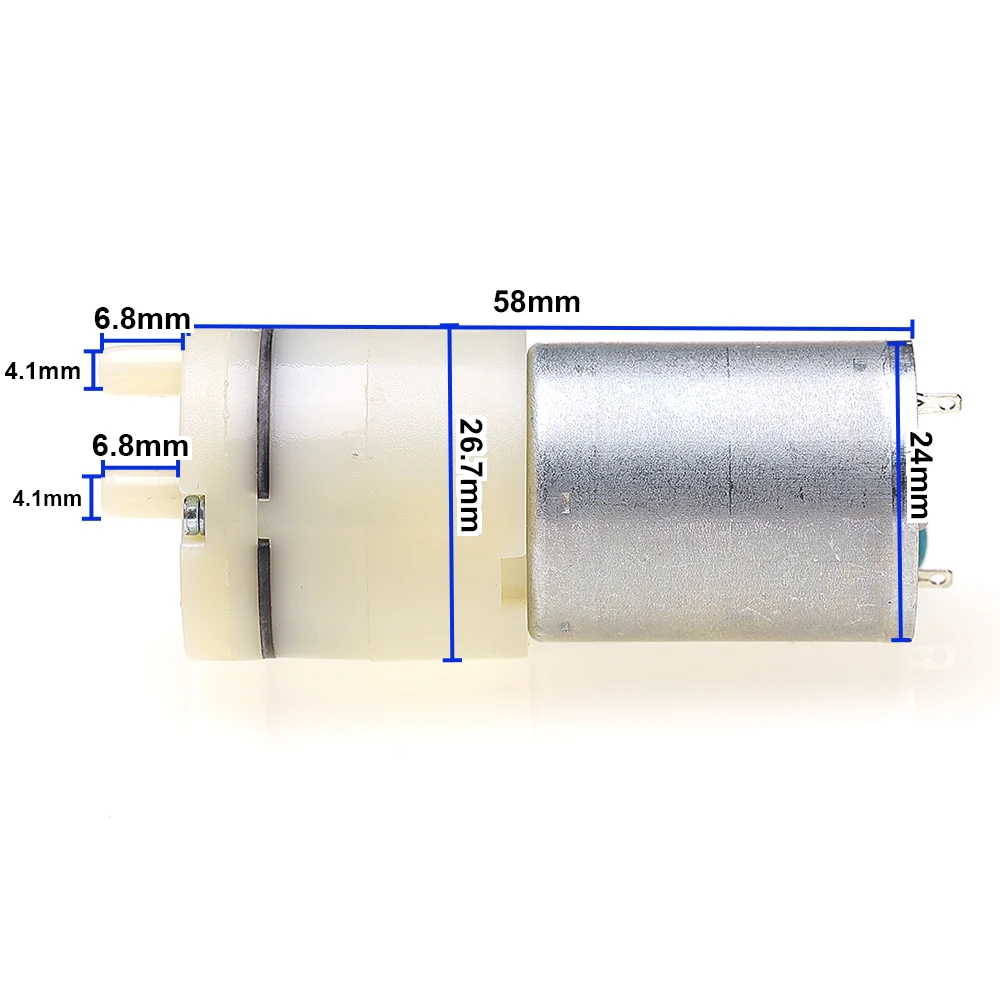 

Мини-воздушный кислородный насос с двойным отверстием, электрический насос 370, моторный насос постоянного тока 3,7 В, 5 В, 6 В, DIY аквариум, USB, уличный кислородный насос