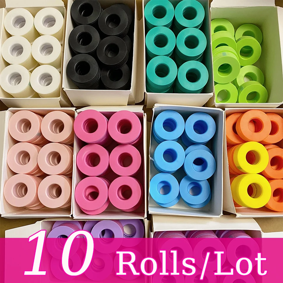 5/10 Rollen Silikon-Gel-Klebeband für Wimpernverlängerungen, atmungsaktives, nicht gewebtes, hautfreundliches Unter-Augen-Pflaster, Wimpernklebeband, Make-up-Werkzeug – Detail 1