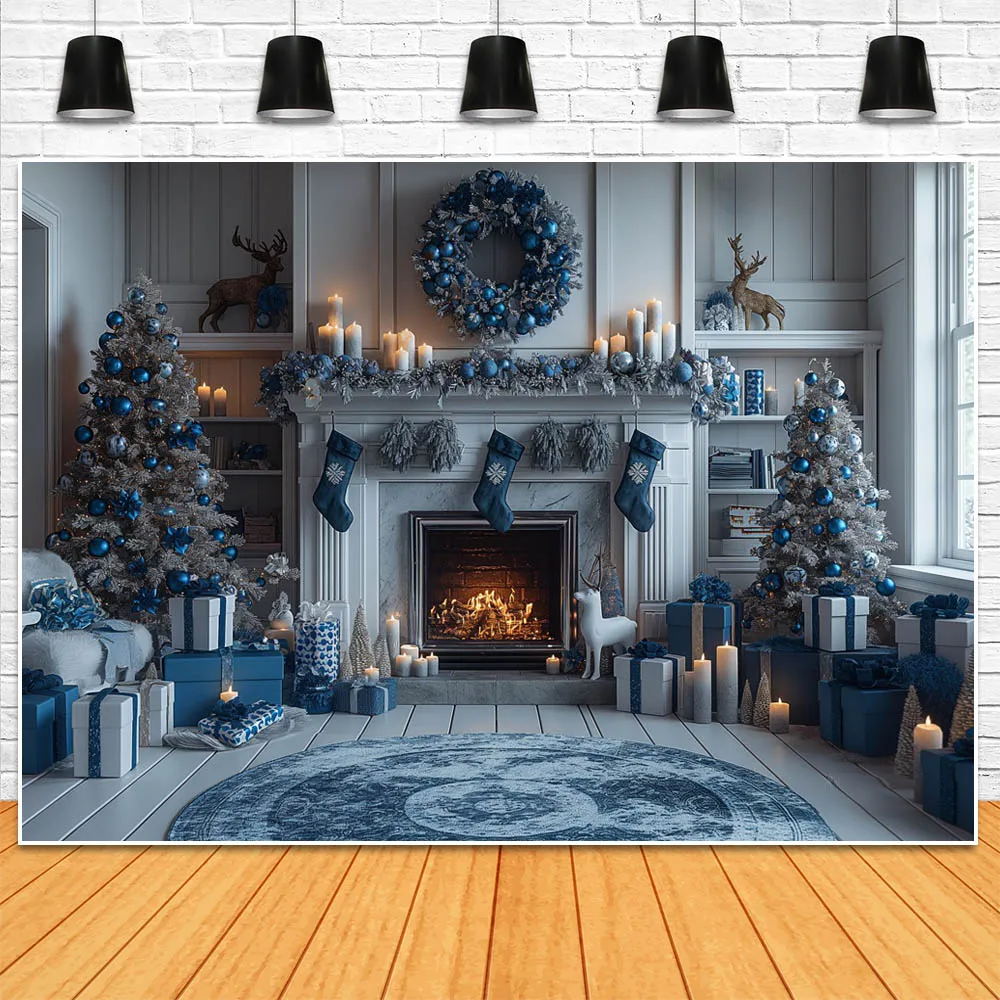 Mocsicka-خلفية تصوير حائط عتيق لعيد الميلاد ، مدفأة بيضاء ، إكليل شجرة الكريسماس ، خلفية صورة عائلية ، مستلزمات تصوير الصور الضوئية
