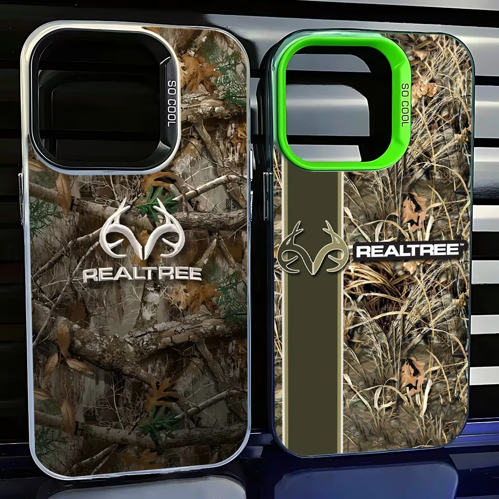 R-Realtree Real Tree Camo Phone Case for Samsung Galaxy S26 S25 S24 S23 S22 S21 S20 Note20 FE Ultra Edge Plus 5G Anti Fall Matte