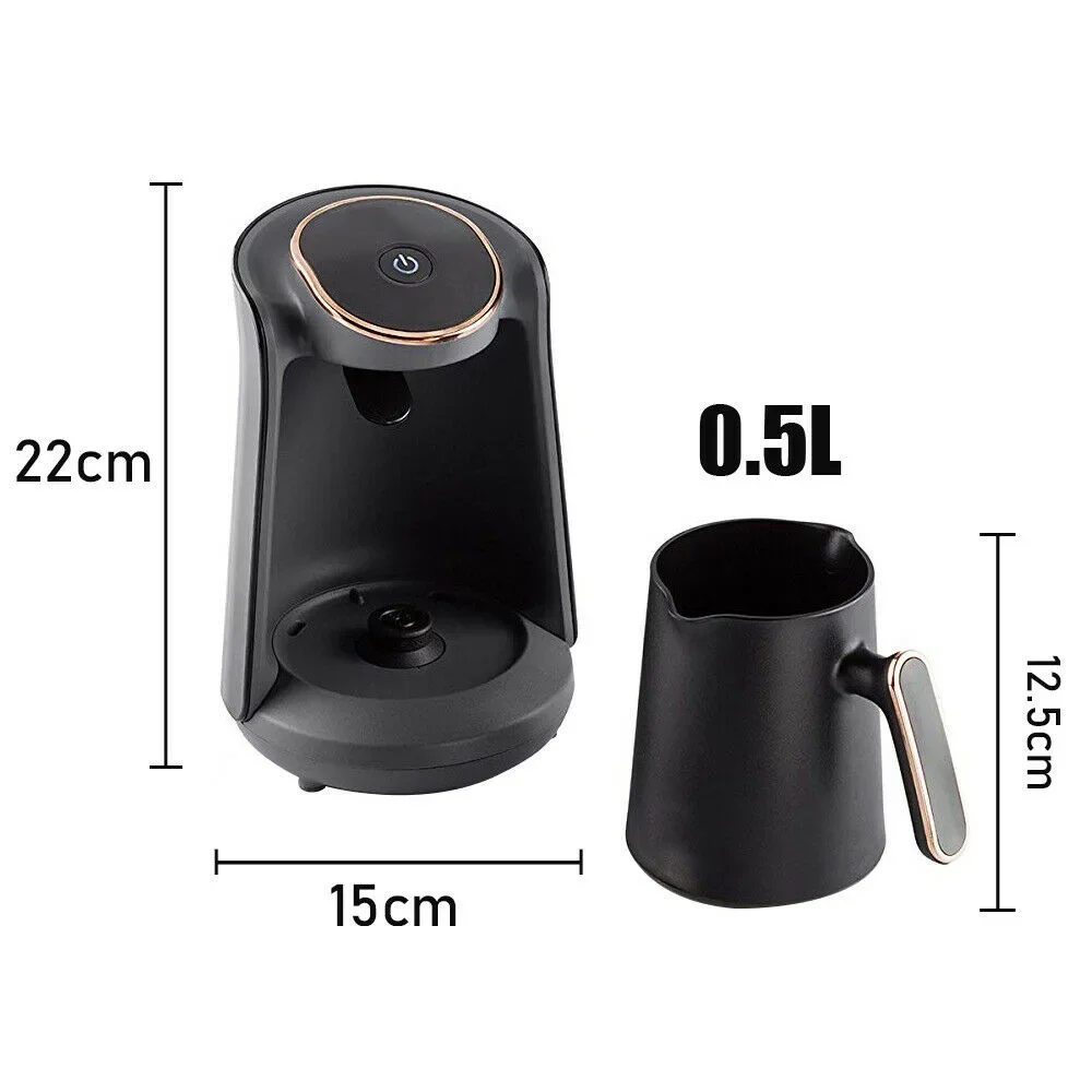 Cafetera turca semiautomática, cafetera Moka de 0,5 l, cápsulas térmicas para máquina de café, leche y capuchino, envío gratis