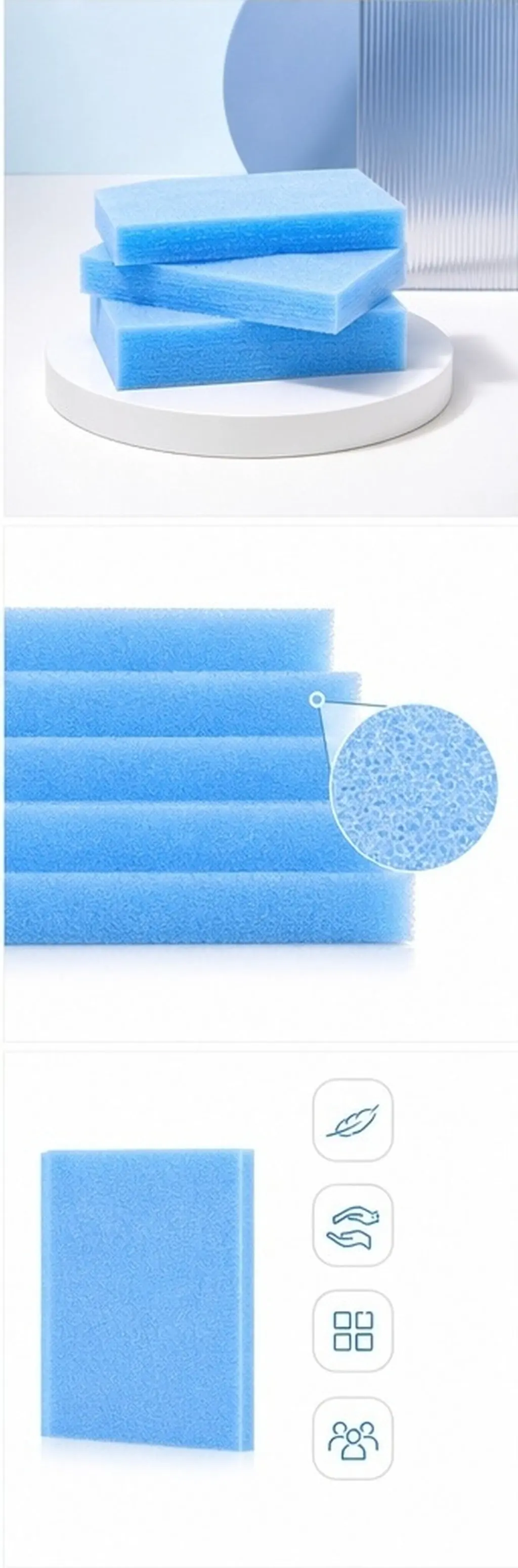 5Pcs Felting Mat Dense Pearl Cotton Needle Felting Cushion for Embroidery DIY Crafts Comfortable Lightweight Design