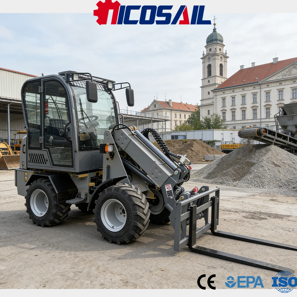 

Nicosail Telescopic Wheel Loader CE Certified Easy Operation Stable for Garden Construction Site