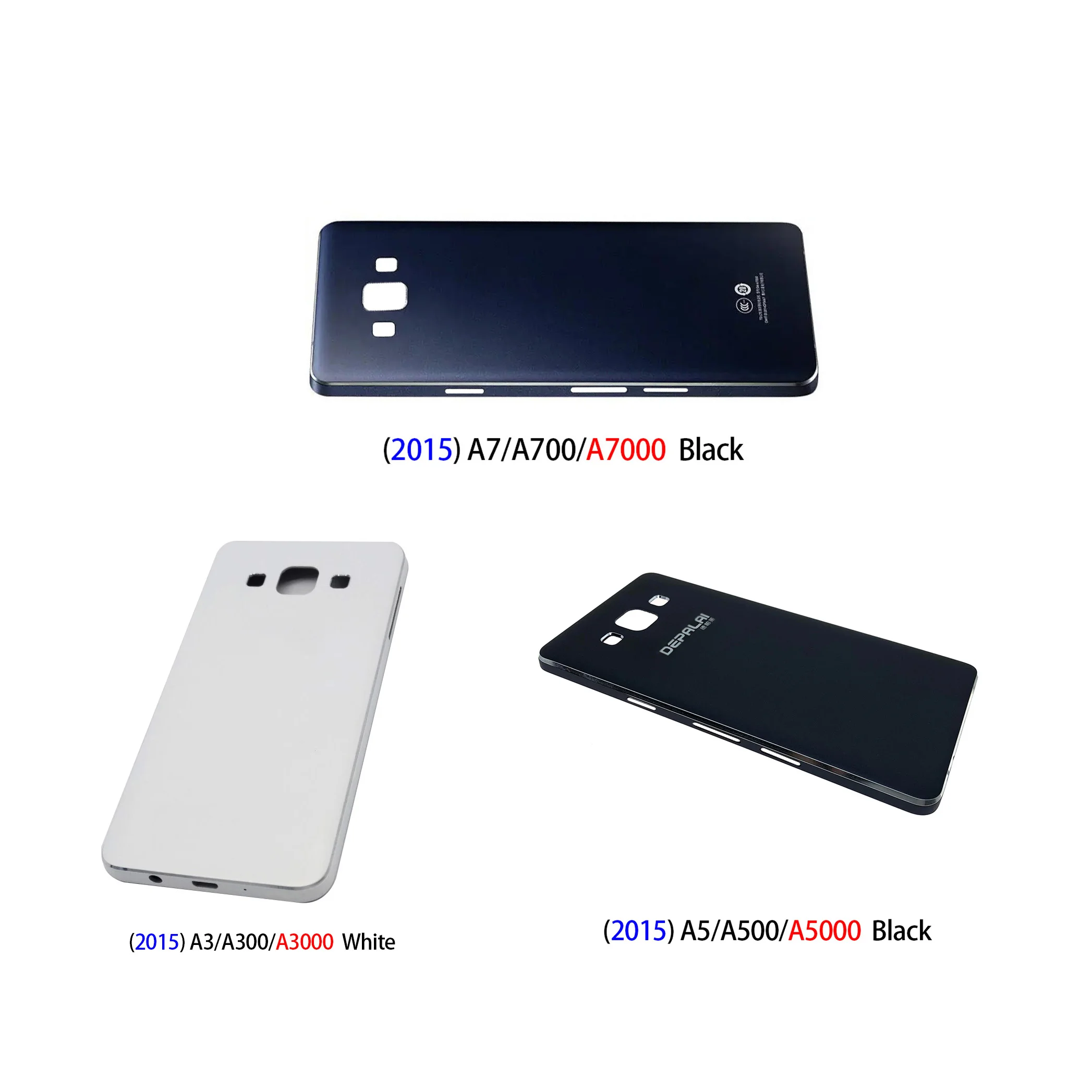 

Metal Battery Back Cover, Camera Lens Cover, Rear Case Housing, Samsung Galaxy A3, A5, A7 2015, A300, A7000, A3000, A5000