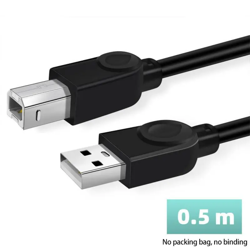 New Usb Cable For Printer High Speed A To B Male To Male Usb Printer Cable Data Sync For 3D Label Printer 50cm/100cm/150cm/300cm