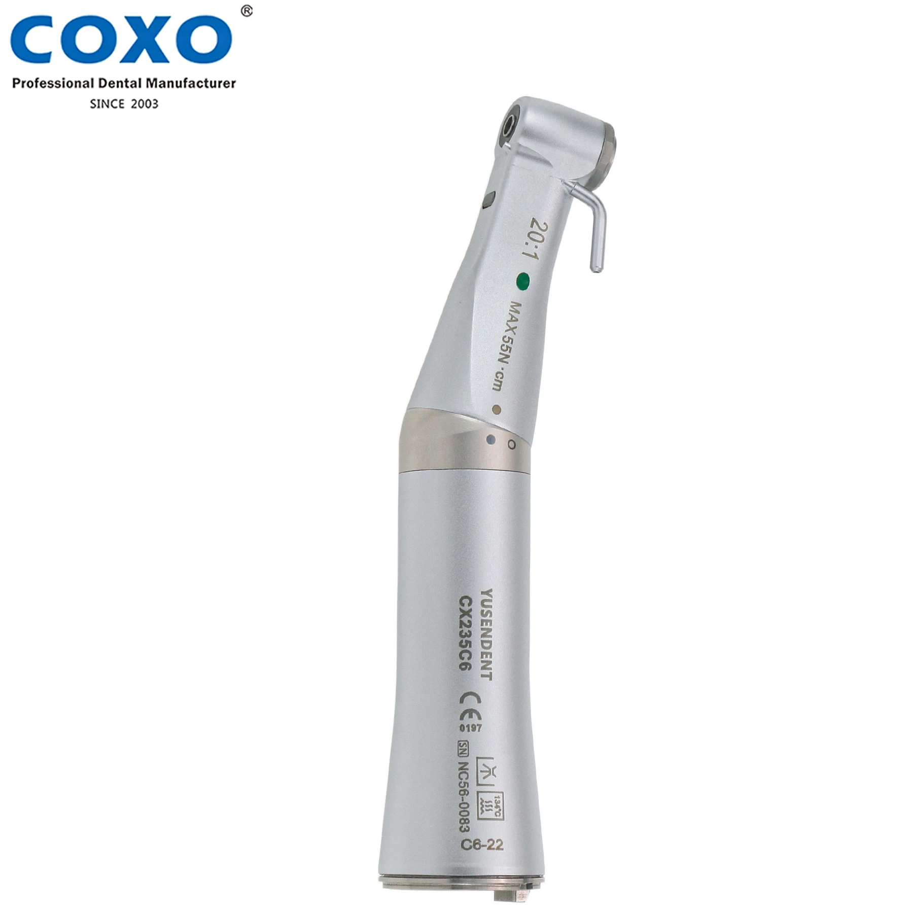 COXO Dental 20:1 Implant Fiber Optic Surgical Contra Angle Handpiece ISO E type fit KaVo CX235 C6-22