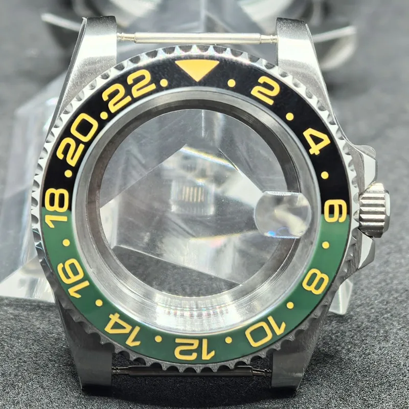 Per cassa in acciaio inossidabile cassa GMT da 40 mm per accessori per la modifica del movimento NH35/NH36