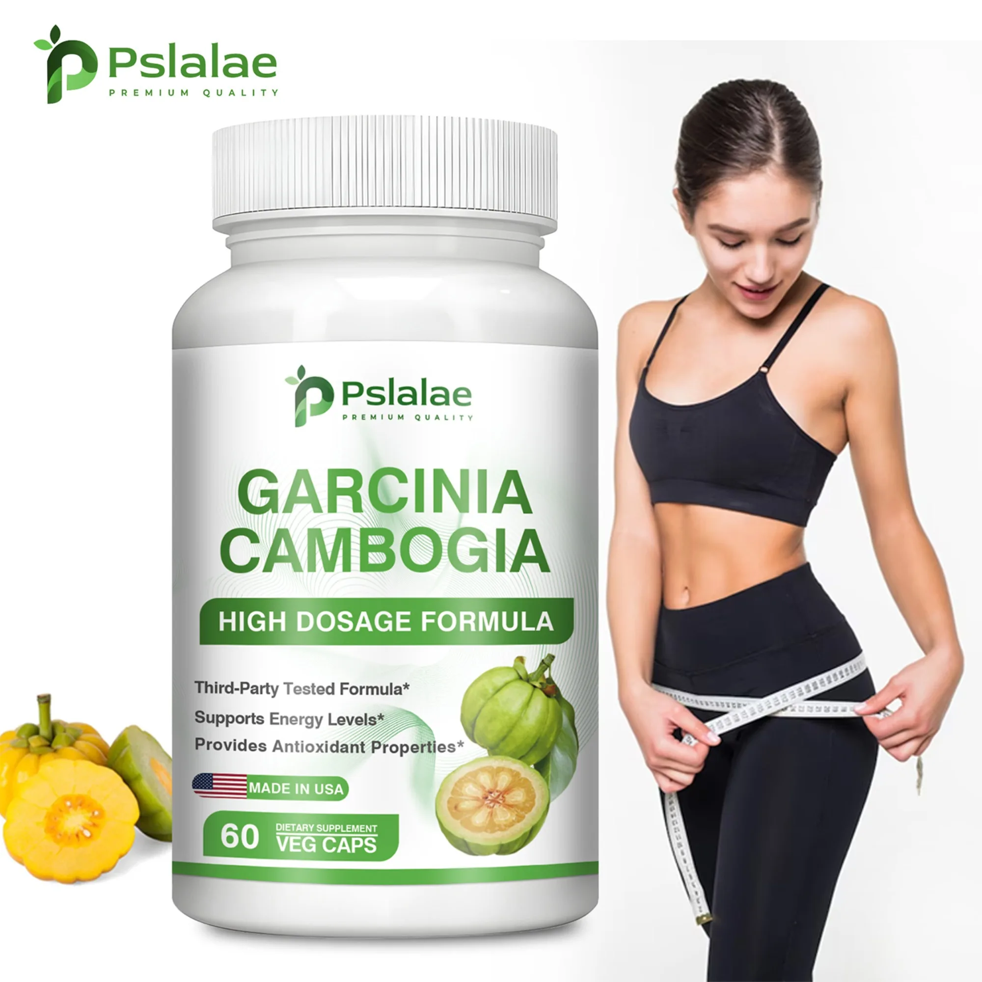 

Garcinia Cambogia - Support Weight Management, Boost Metabolism, Control Appetite, and Help Lose Weight - 60 Capsules
