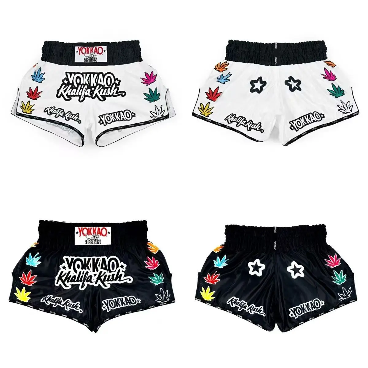 【KHALFA KUSH】Fan-Musikfestival Joint Limited Edition Muay Thai Shorts für Sanda MMA Training Unisex – Detail 5