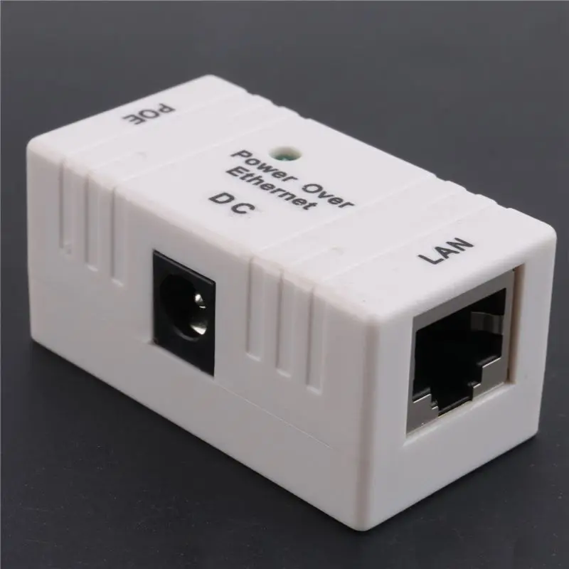DT21 2X POE Injector Power Splitter 100Mbps 5V-48V/1A for IP Camera, IEEE 802.3af Adapter Module