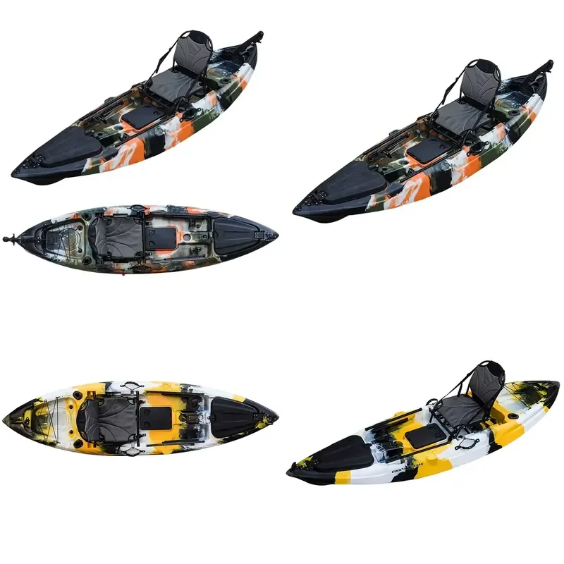 Rodster Angler for Sale Fishing Surfing Cruising Rotomolded LLDPE Plastic Paddle Fish Rowing Boats Sit on Top Kayak