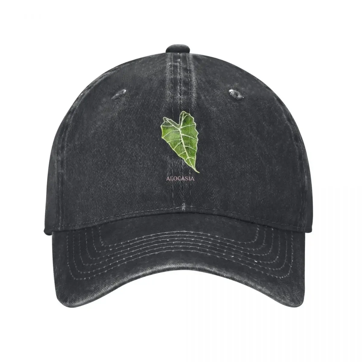 

Alocasia Houseplant Leaf with Name Baseball Cap Wild Ball Hat Golf custom Hat Women Hats Men's