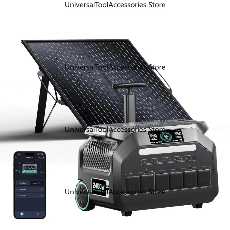 2400 W/2048 Wh station,P 2400 Generator(5000 W Peak) With 100 W ,1800 W Super Fast