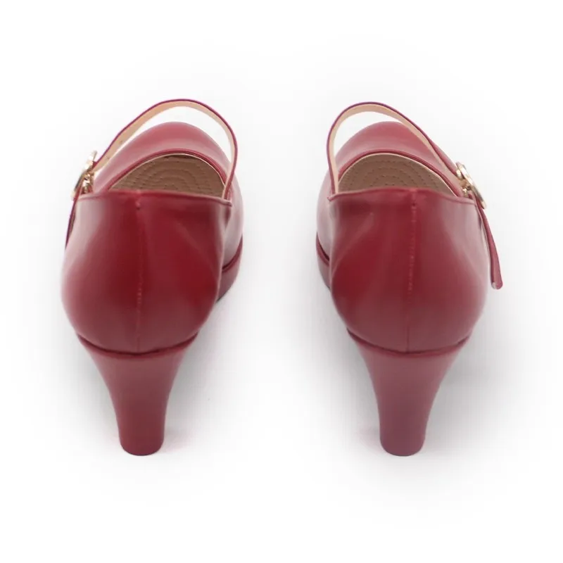 أحذية Ave Mujica Wakaba Mutsumi التأثيرية للجنسين من جلد البولي يوريثان أحذية عالية لحفلات الهالوين وأعياد الميلاد #3