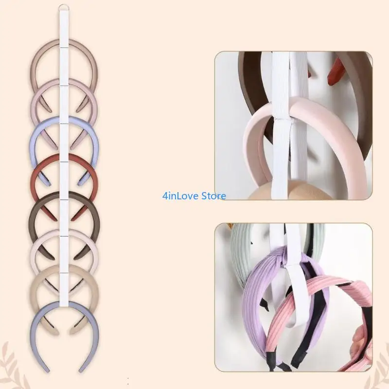 T4MD Wall Mounted Hair Clip Organizers 24 Compartments Headband Holder for Girls