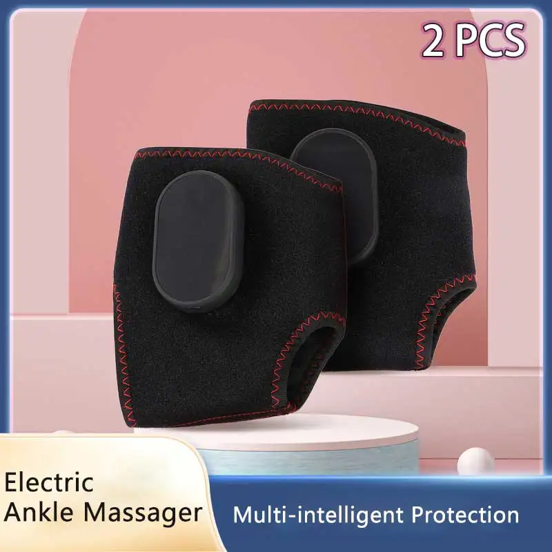 

New A Pair Wireless Electric Ankle Massager, 3 Gears Heating Vibration Massage Hot Compression Foot Ankle Muscle Relaxation Care