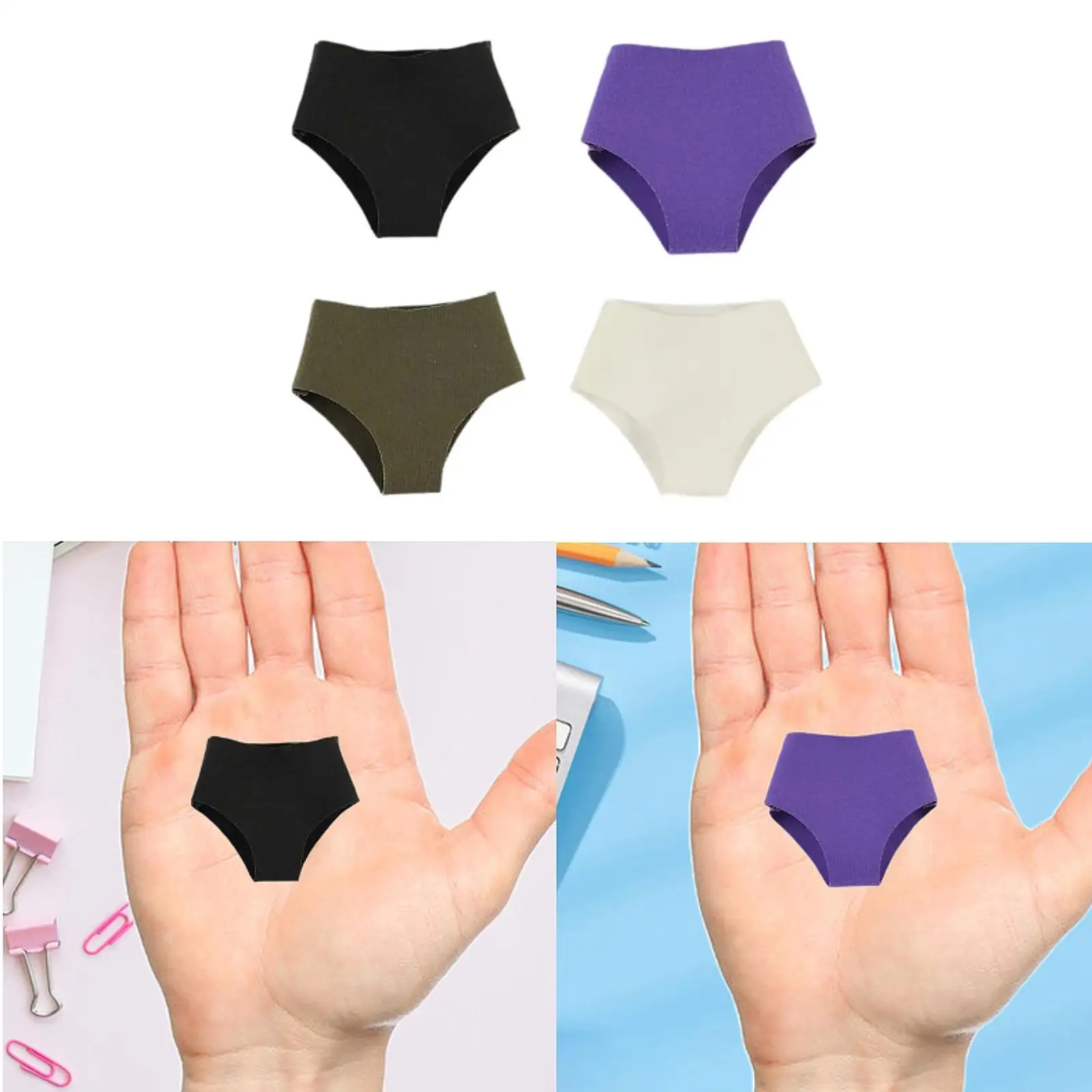 1/6 Female Doll Clothes Mini Undershorts Trendy 1:6 Briefs Bottom Underwear
