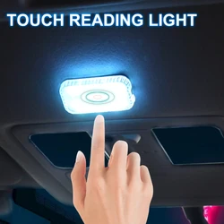 Luz LED táctil, Mini iluminación Interior inalámbrica para puerta, pie, maletero, caja de almacenamiento, carga USB, lámpara de ambiente para automóvil