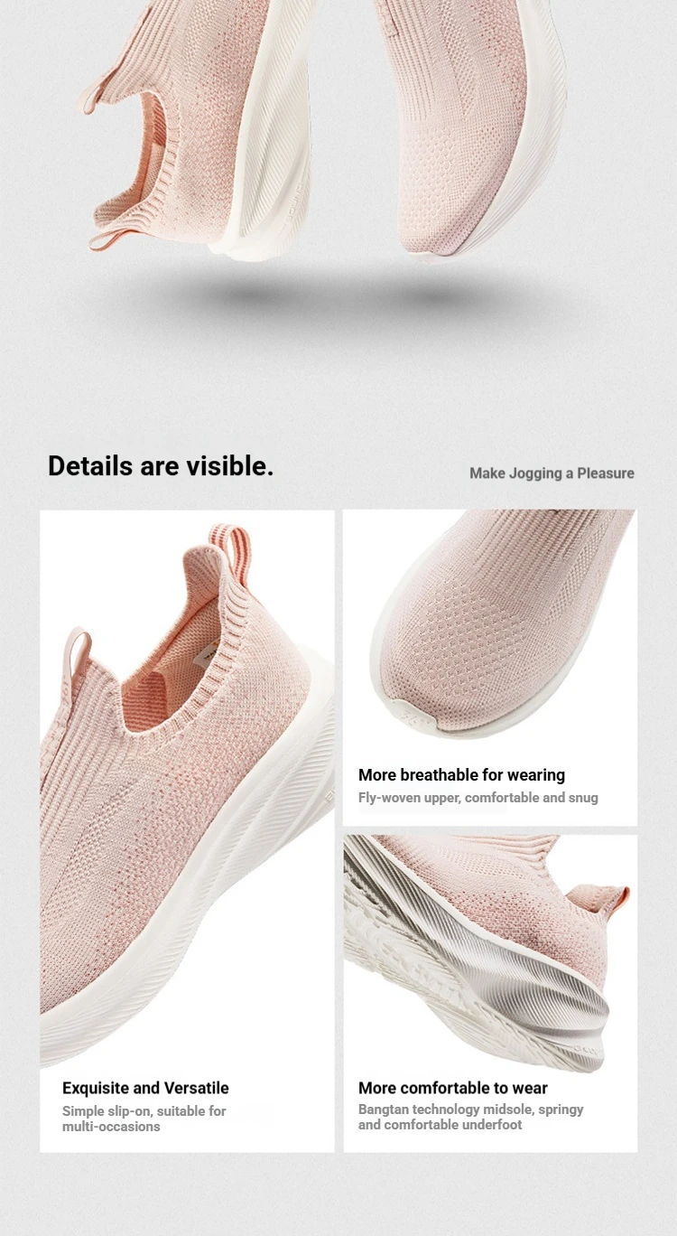 361 Degrees Fengye 5.0 Slip-On-Laufschuhe, leicht, verschleißfest, stoßdämpfend, atmungsaktiv, weich besohlte Turnschuhe 682632242 – Detail 5