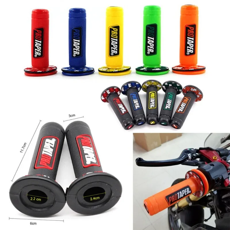 Universal 7/8" Motorcycle Pro Taper Rubber GEL Handlebars PROTAPER Knobs Hand Grips Handle Bar Dirt Pit Bike ATV Modified Parts image 3