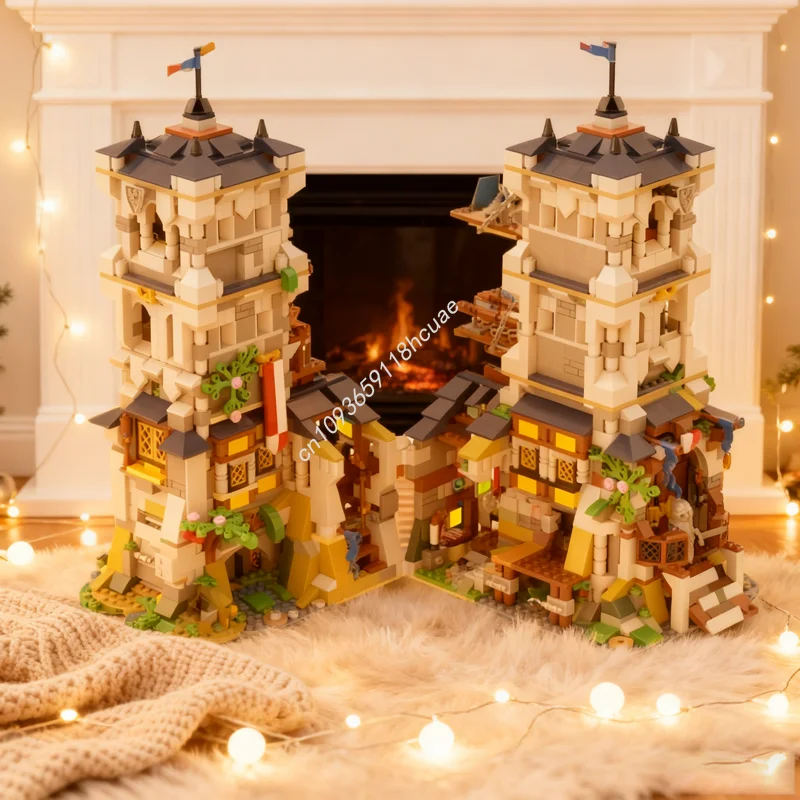 

2346 шт. MOC The Ruined Falcon Outpost 2 Альтернативная модель создателя Рождественские подарки Строительные блоки Идея игрушек «сделай сам» Кирпич Дети День рождения