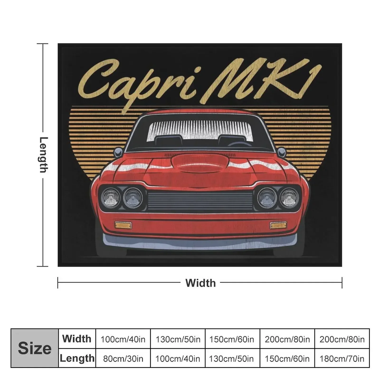 Capri MK1 Throw Blanket Travel Quilt Thermal Custom Blankets