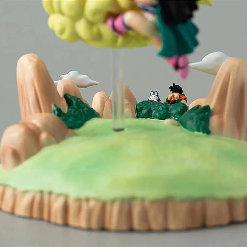 8 cm Dragon Ball Wukong Qiqi Salto Cloud Scène Jeugd Anime Figuur Ornamenten