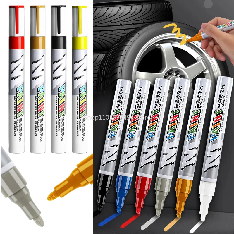 Auto-Kratzer-Reparaturstift: Lackstift zur Kratzerentfernung, Fahrzeugreifen-Lackmarker, Klarlack-Set für die Autopflege und Kratzerreparatur