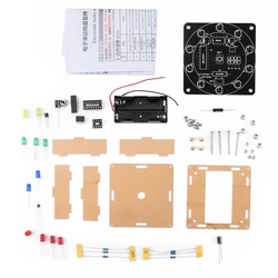 Kit elettronico Lucky Carousel fai da te Shake a Led Running Light Sweepstakes assemblaggio elettronico fai da te Fun welding Practice Boards