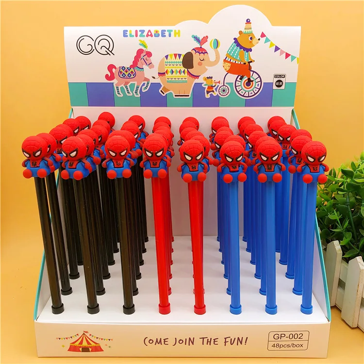 48pcs Disney Lilo Stitch Gel Pens Cute Mickey Minnie Signature Neutral Pen Roller Ball Pen School Supplies Stationery Wholesale