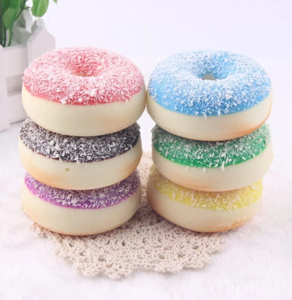 6 PCS Realistic Artificial Donuts Fake Cake Dessert Model Photography Props Home Decoration