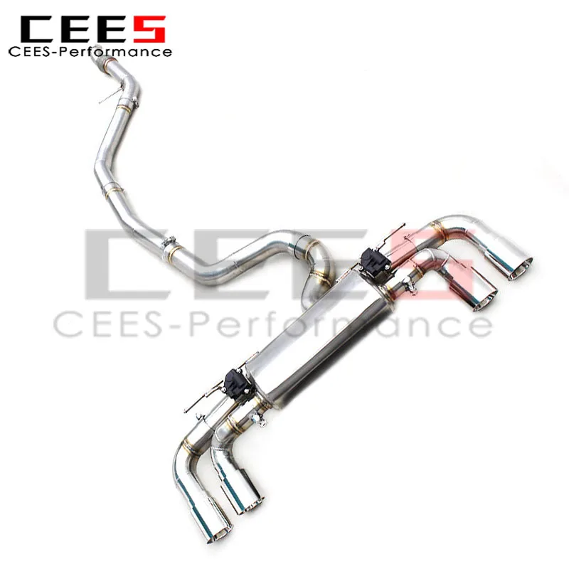 CEES Catback Pipes Muffler Escape for BMW M235i 3.0T 2014-2016 Valvetronic Exhaust System with Valve Remote Control Active Sound