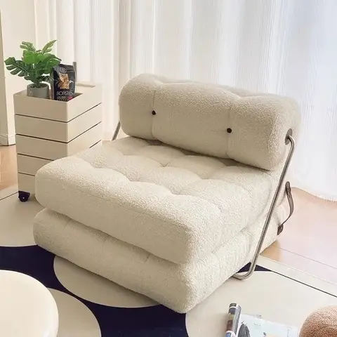 접이식 스폰지 필링 거실 소파, 다기능 모던 심플 싱글 소파, 탈착식 북유럽 럭셔리 가정용 가구
