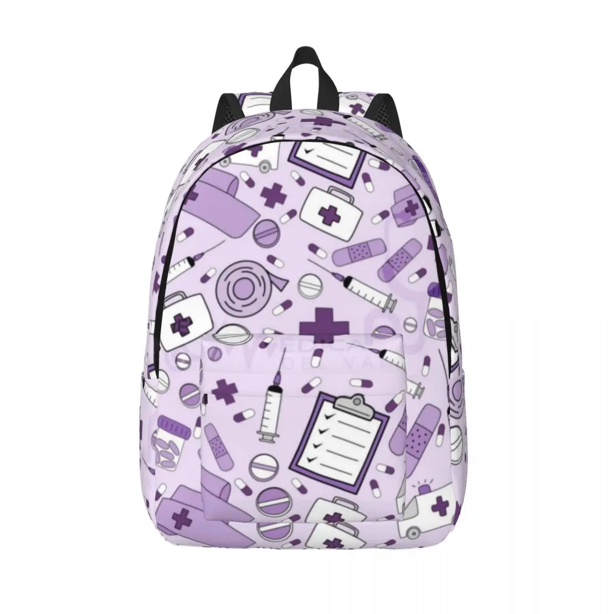 Doctor Nurse Enfermera En Apuros Bag Printed Lightweight Casual Schoolbag For School, Outdoor, Shopping, Office 15.7in 17.7in