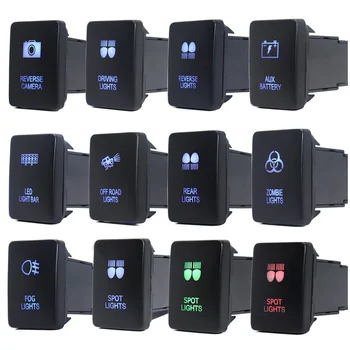 12v הוביל אור זרקור אור הזרקורים לחצן מתג עבור toyota hilux prado 150 200 rado 4 להטואה מעל מתג
