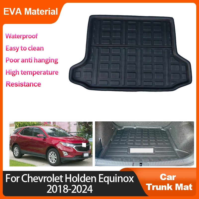 

For Chevrolet Holden Equinox 2018~2024 Trunk Mat Rear Cargo Liner Anti Slip Interior Accessory Waterproof Protector Storage Pad