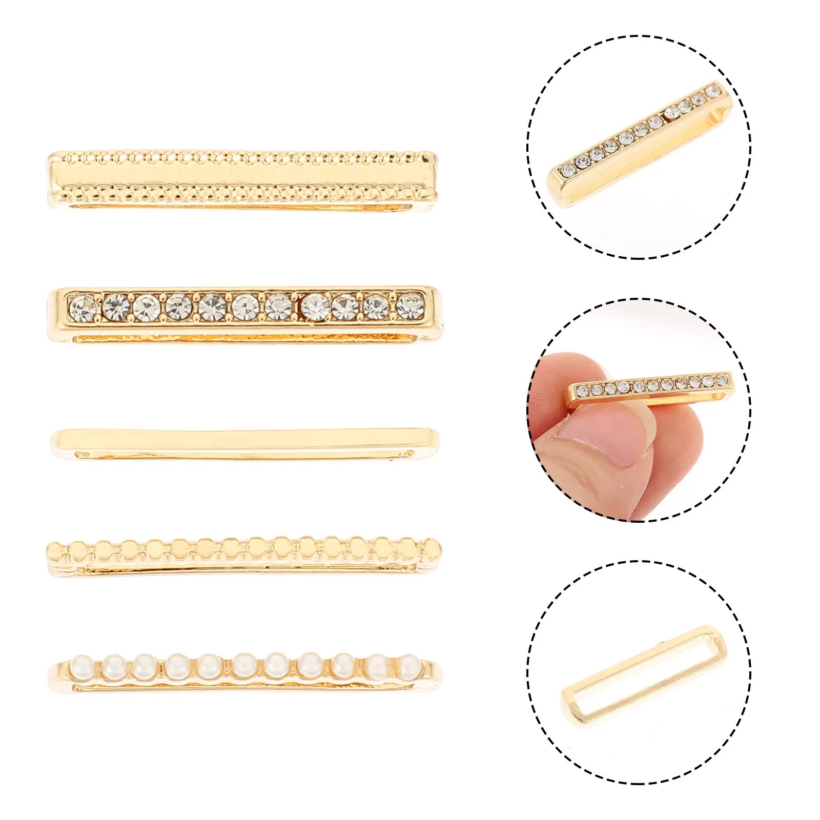 1Set Silicone Watchband Decoration Ring Zinc Alloy Metal Watchband Loop Charm Smartwatch Strap Ornament Accessory