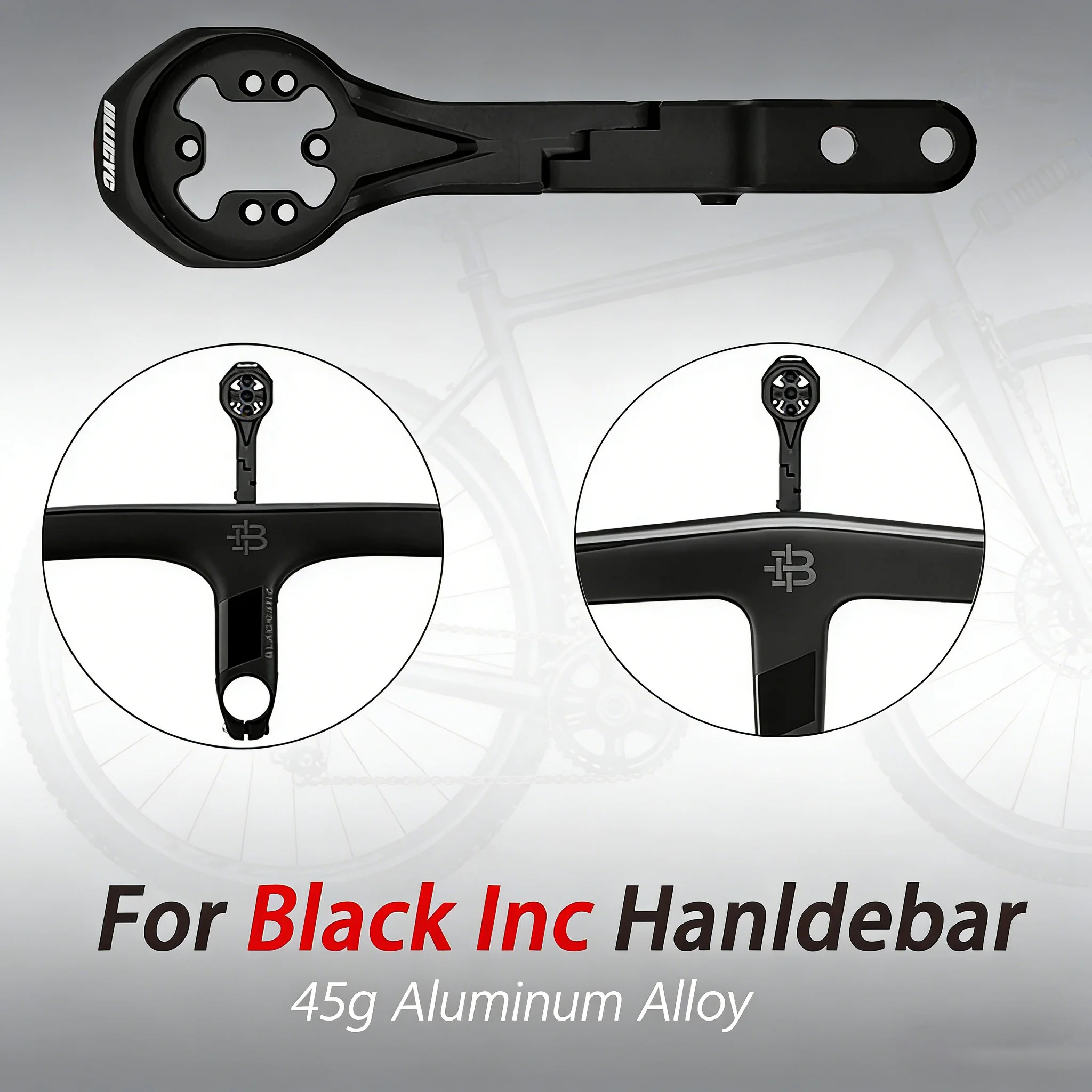 

For Black Inc Areo Integrated Aluminum Alloy Computer Mount With GPS/Garmin/Bryton/Wahoo Bicycle Parts and Accessories