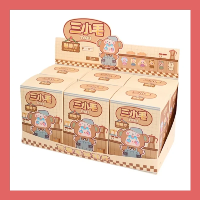 Kreskówkowy Samuel Kawiarnia Seria Miś Pluszowa Figurka Niespodzianka Oryginalna Urocza Lalka Zawieszka do Plecaka Dekoracja Prezent dla Pary