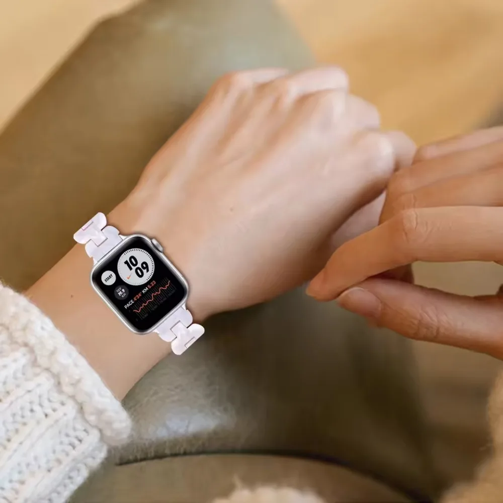 حزام راتينج نحيف لساعة أبل الترا 49 مللي متر 10 42 مللي متر 46 مللي متر 9 8 7 45 مللي متر 41 مللي متر سوار قابل للتنفس قابل للاستبدال لـ IWatch 6 5 SE