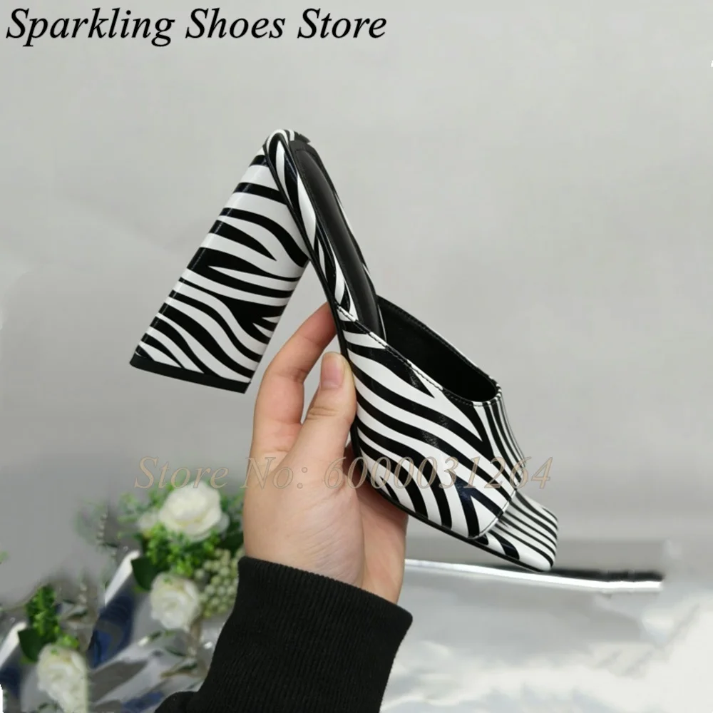 

Summer Denim Blue Square Toe Slippers for Women Outer Slides Strange Style Shallow Slip On Pull On Shoes Size 43 Suede Sandalias