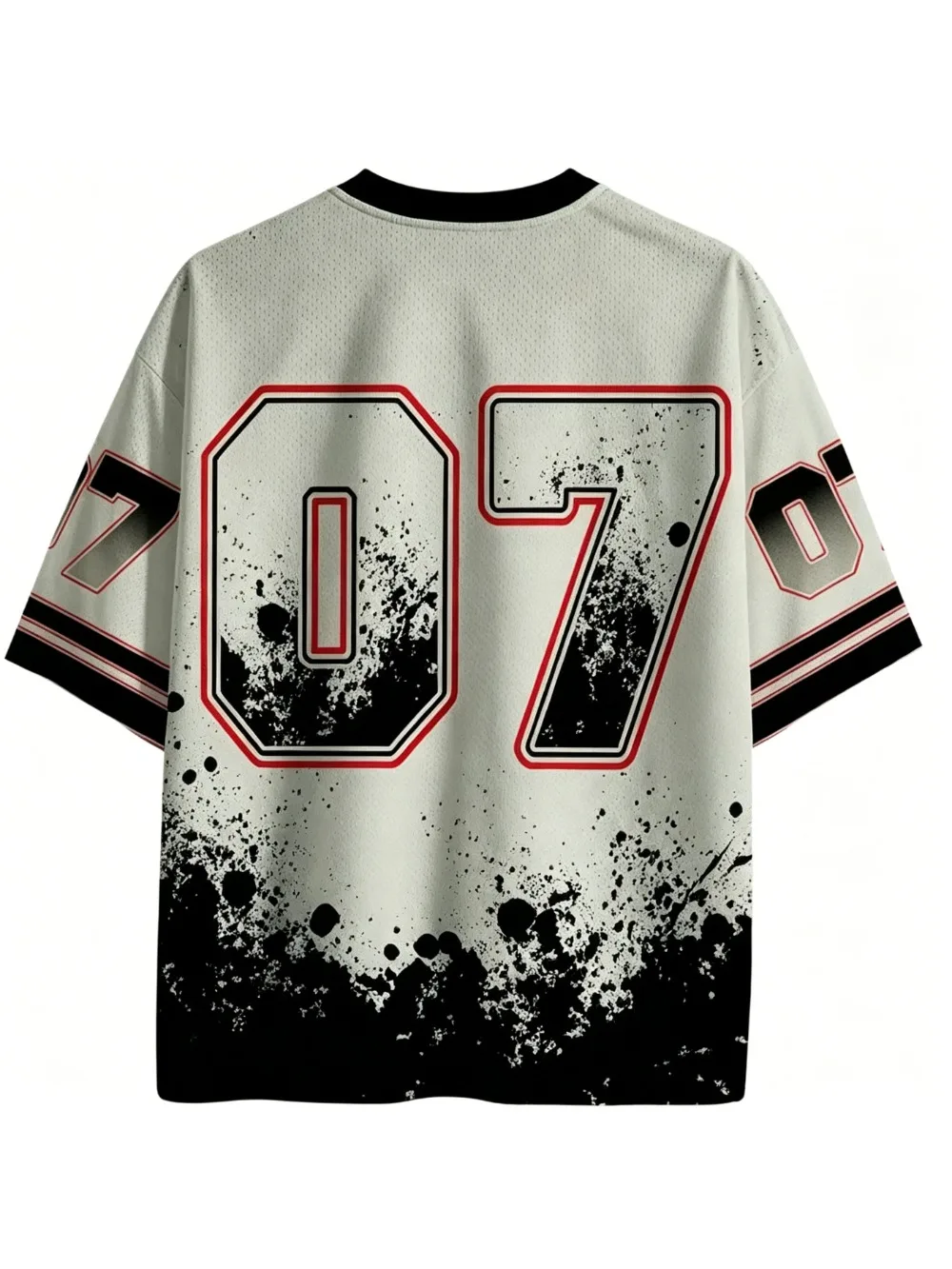 Cartoon Black Cat Soldier D Print  Sport Quick-dry Breatha Men V-neck T-shirt  Outdoor Street Casual Y2K  Parent-child Clothing