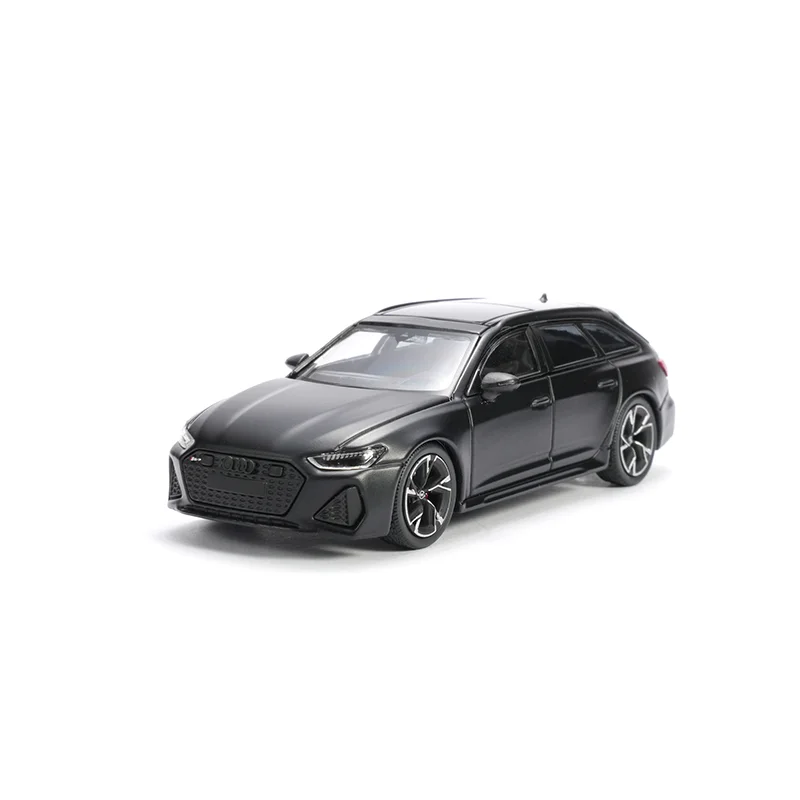 Masdi 1:64 Audi RS6 Style Avant Wagon Ice Blue Alloy Diecast Car Model Simulation Sportscar Desktop Display Collection Gift