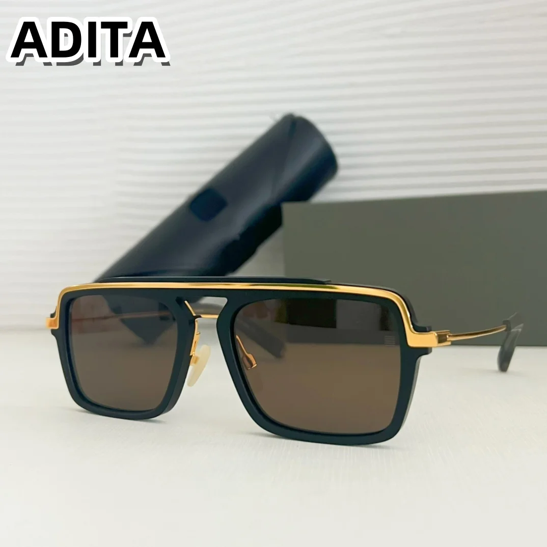 

ADITA LANCIER DLS400 SIZE 57-17 Top High Quality Sunglasses for Men Titanium Style Fashion Design Sunglasses for Womens with box