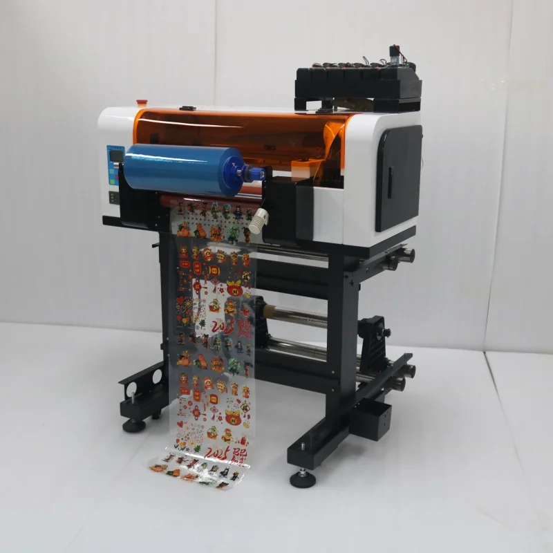 A3+ Automatic UV DTF Printer with XP600 Printhead Roll to Roll UV Ink Sticker Printer New 1 Year Warranty