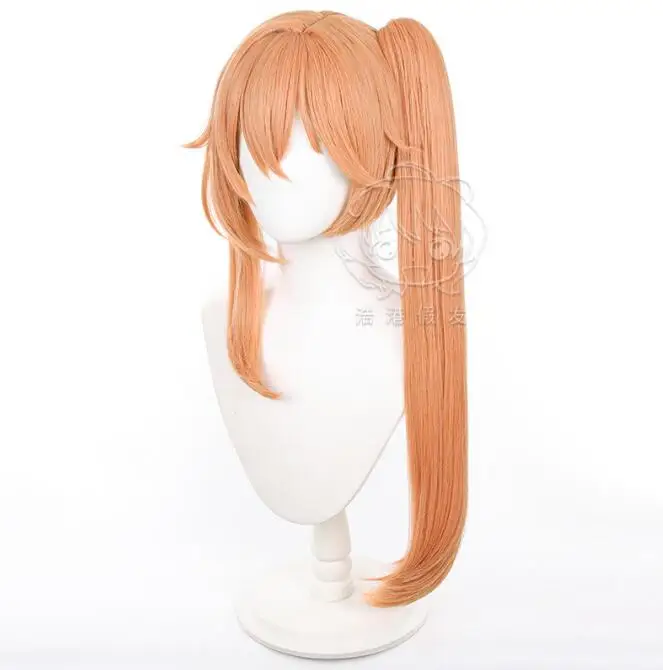 

Honkai Star Rail Guinaifen Wig Synthetic Long Orange Straight Game Cosplay Hair Heat Resistant Wig for Party