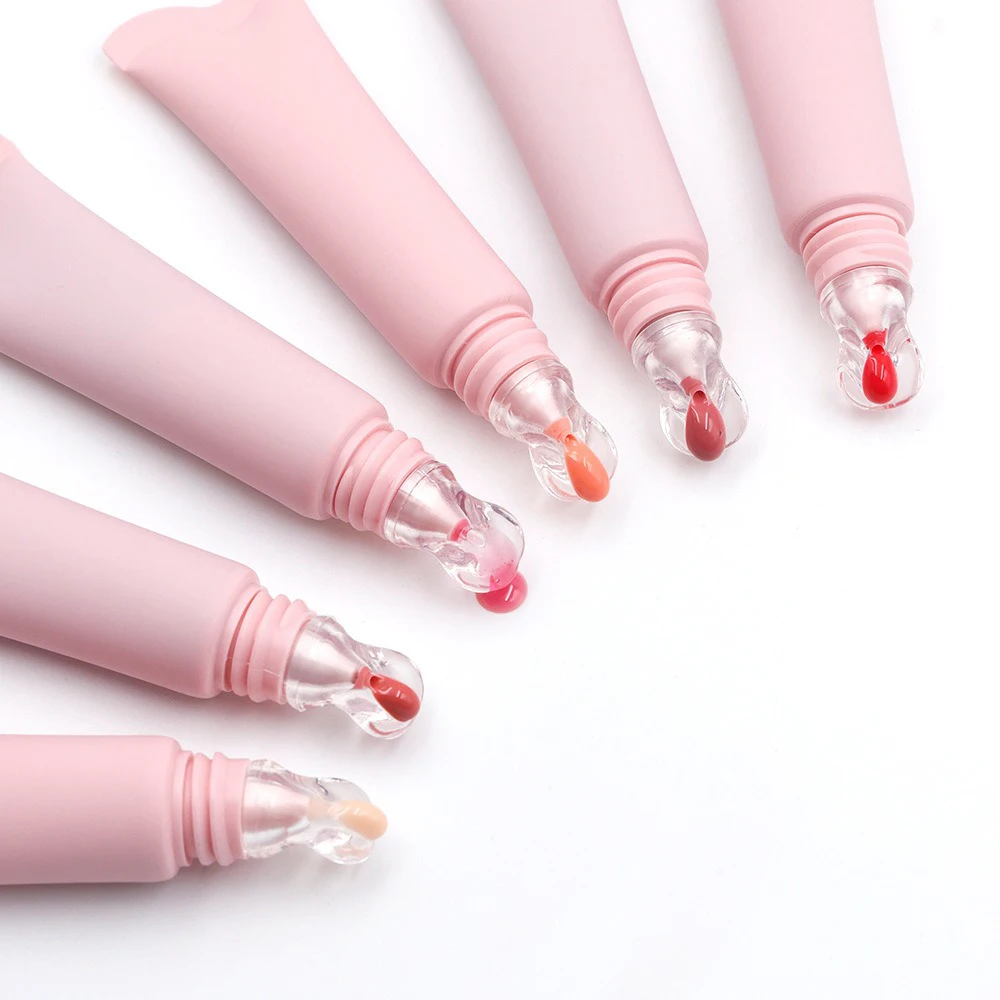 Custom Logo Pink Tube Lip Gloss 24-shade Easy To Apply Hydrating Moisturizing Mirror-Finish Long-lasting Cruelty Free Makeup
