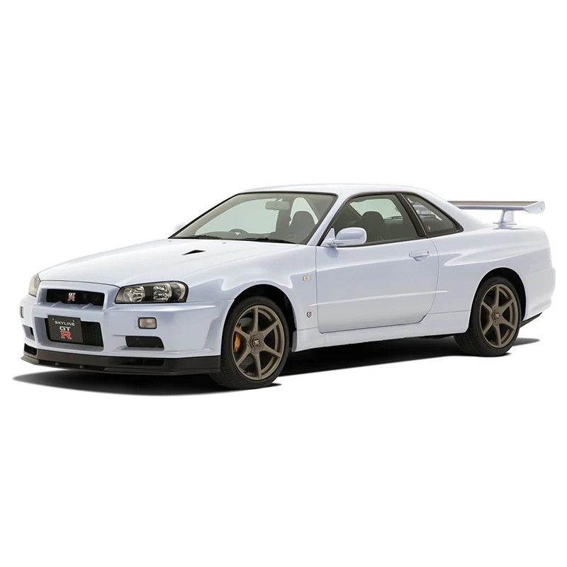 Aoshima 06250-06254 Static Assembled Car Model Toy 1/32 Scale For Nissan R34 Skyline GT-R Car Model Kit