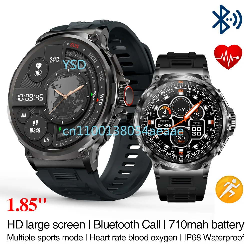 

V69 Smartwatch 1.85-Inch Bluetooth Calling Heart Rate & SpO2 Fitness Tracker Waterproof Sports Watch