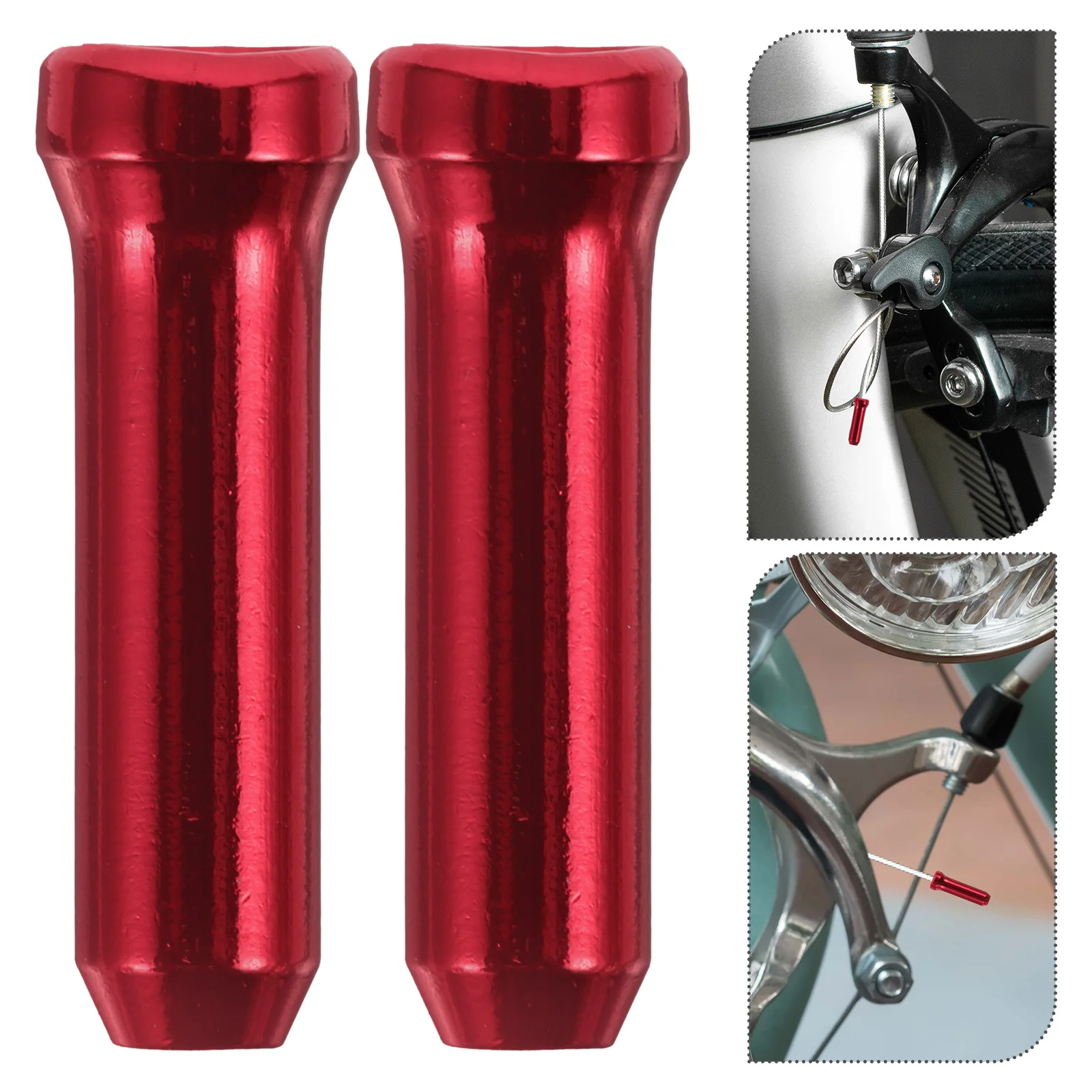 

100 шт., наконечники велосипедного троса, наконечники тормозного троса из алюминиевого сплава, сменные наконечники велосипедного провода для горного дорожного велосипеда